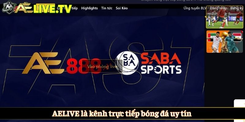AELIVE là kênh trực tiếp bóng đá uy tín