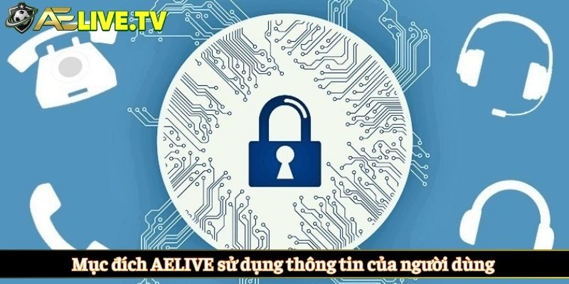 Mục đích AELIVE sử dụng thông tin của người dùng