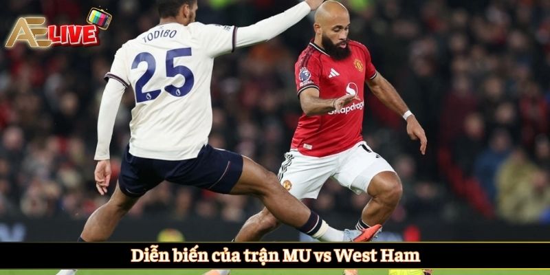 Diễn biến của trận MU vs West Ham