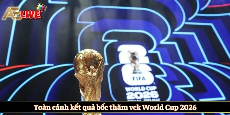 Toàn cảnh kết quả bốc thăm vck World Cup 2026