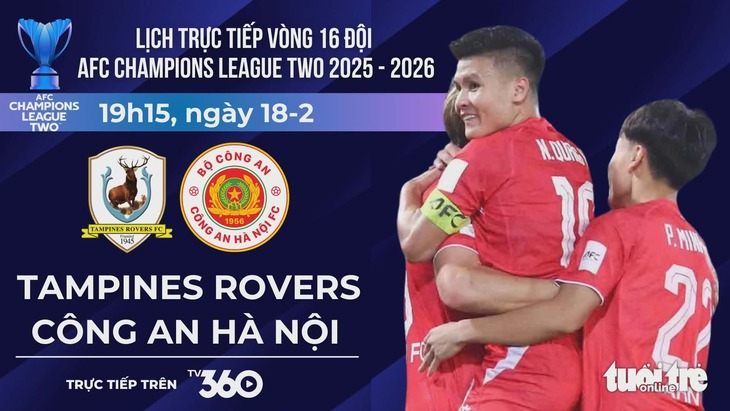 AFC Champions League 2: Tampines Rovers FC vs Cong An Ha Noi FC