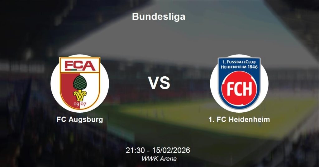Bundesliga: FC Augsburg vs 1. FC Heidenheim 1846