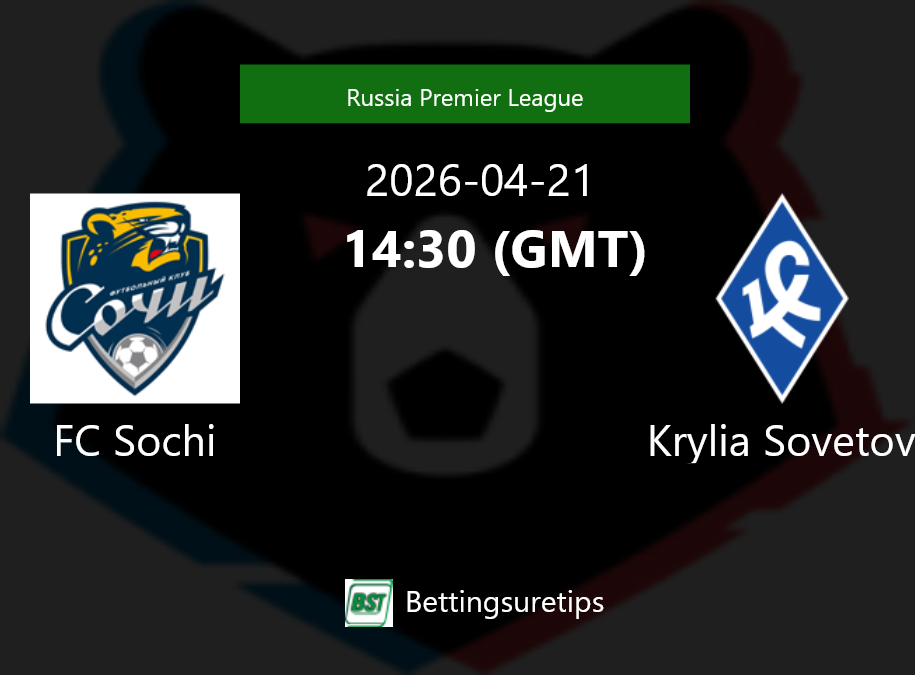 Russian Premier League: FC Sochi vs Krylya Sovetov