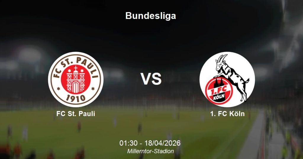 Bundesliga: FC St. Pauli vs FC Köln
