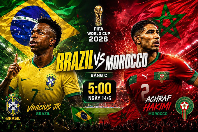 FIFA WC 2026: Brazil vs Morocco